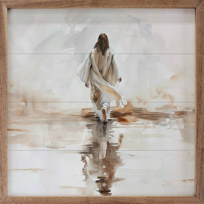 Walking On Water Wood Canvas
