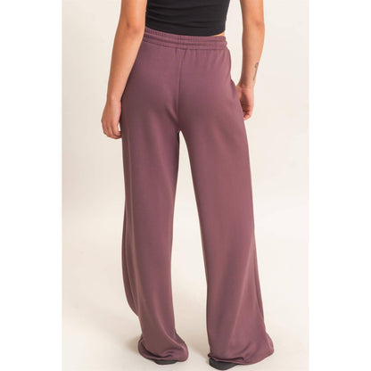 Pintuck Wide Leg Pants