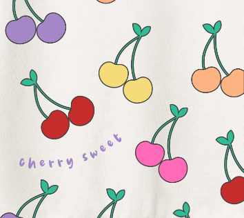 Girls Cherry Sweat Set