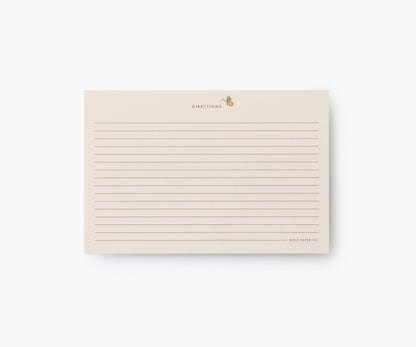 Mayfair Recipe Card