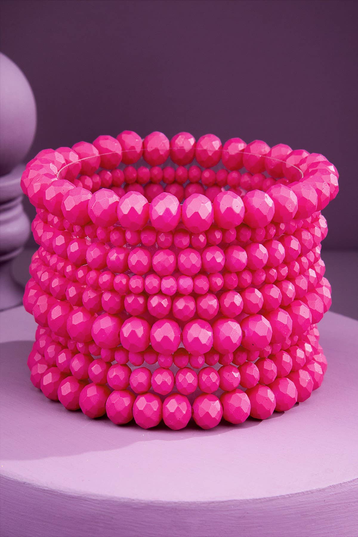 Glass Bead 9 Set Bracelet