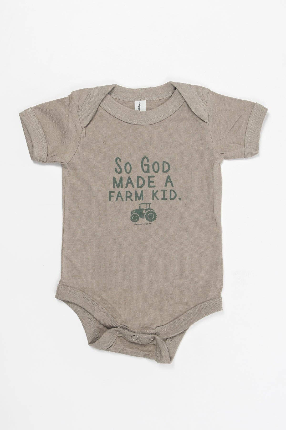 Farm Kid Tractor Onesie