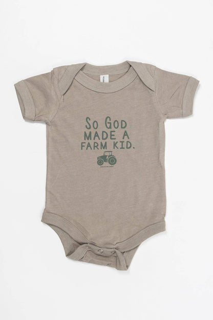 Farm Kid Tractor Onesie