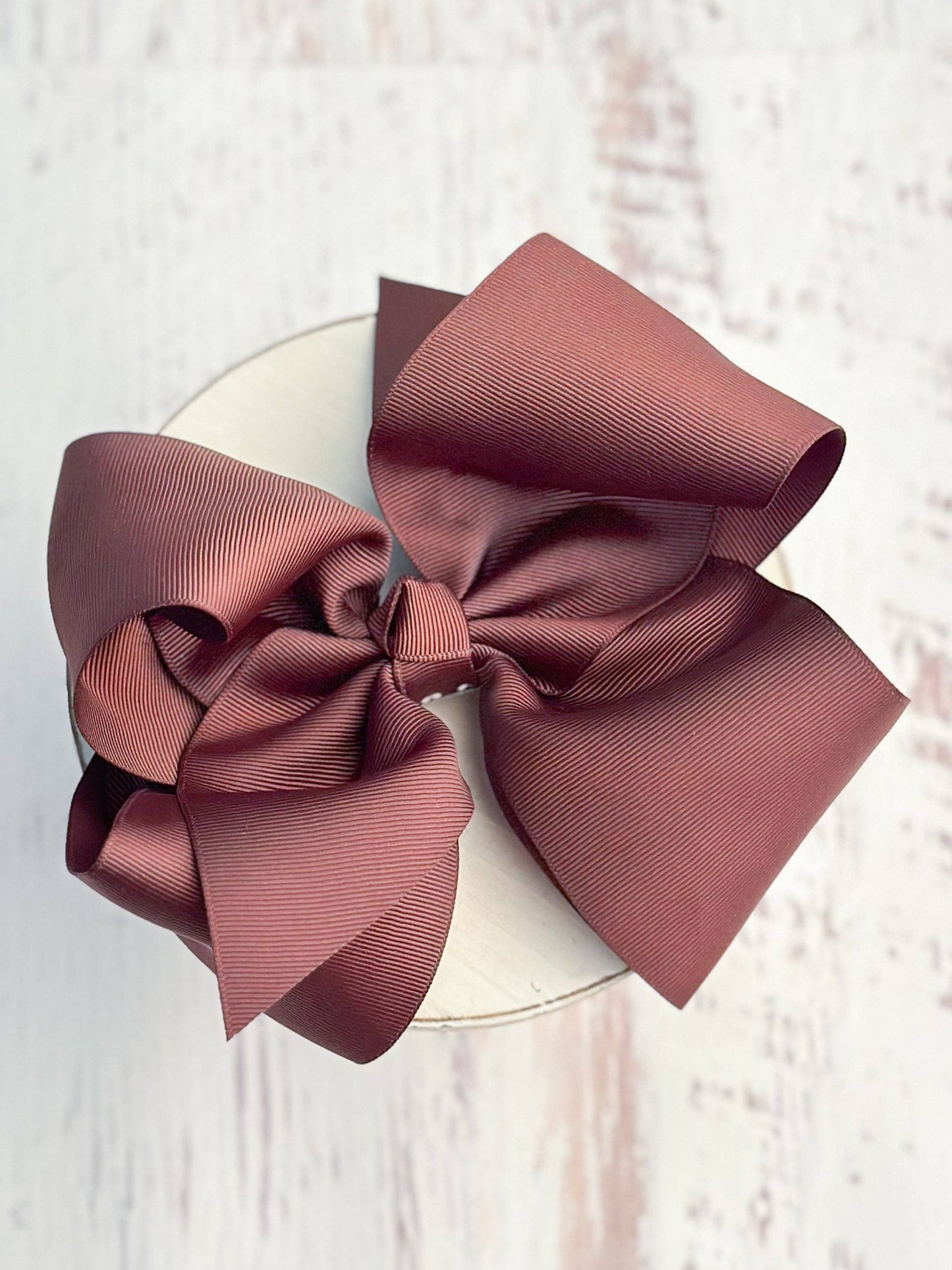 Texas Size Grosgrain Hair Bow - Alligator Clip - 6.5"
