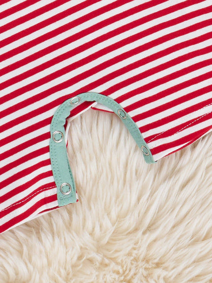 Watermelon Stripes Smocked Romper