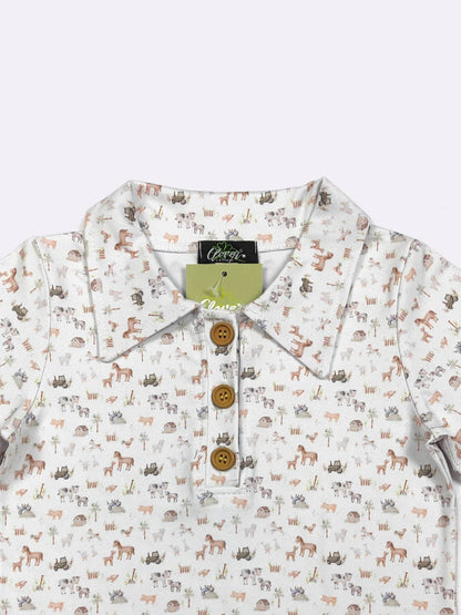 Mini Farm Boy Collar Shirt