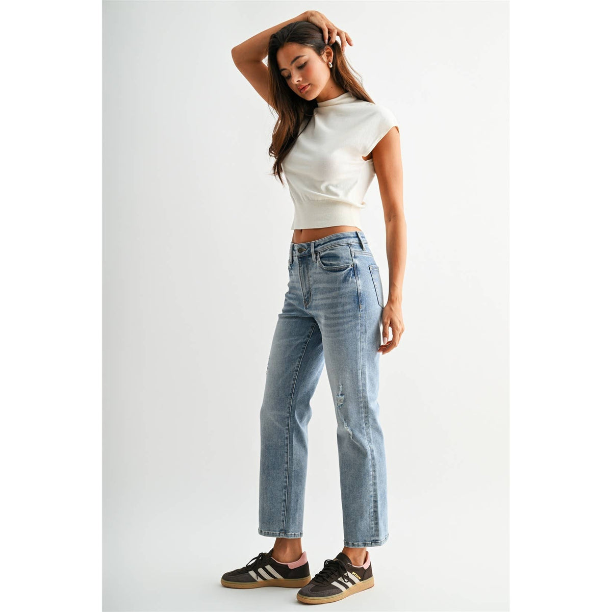 Presley High Rise Ankle Straight