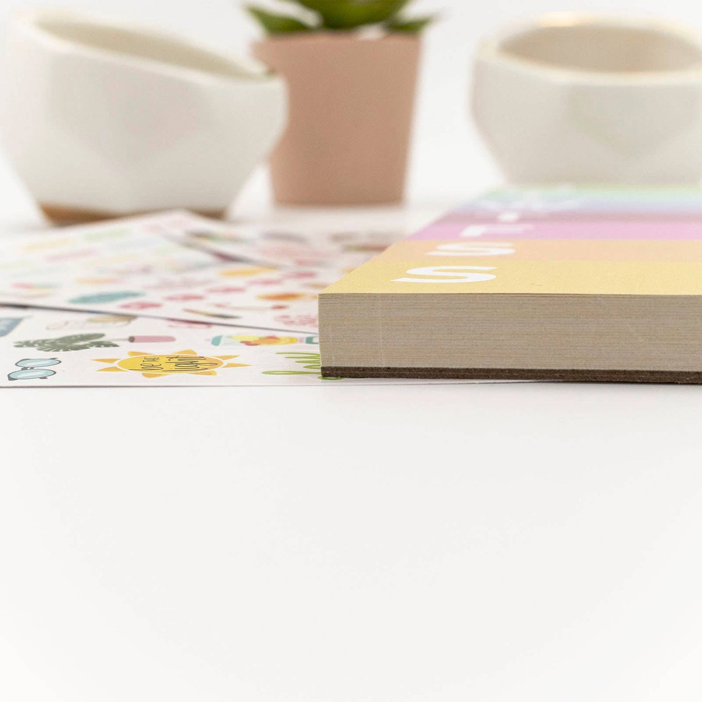 Rainbow Color Blocked Weekly Planning Pad 6x9 (TOP SELLING)