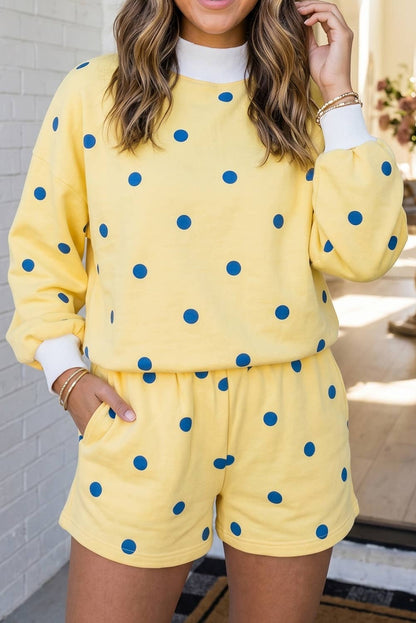 Yellow Polka Dot Set
