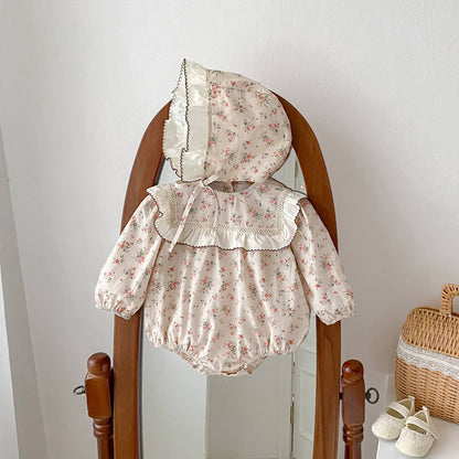 Vintage Floral Romper Set