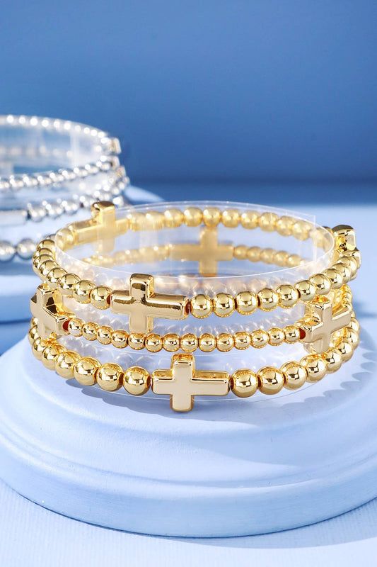 Cross Beaded Bracelet