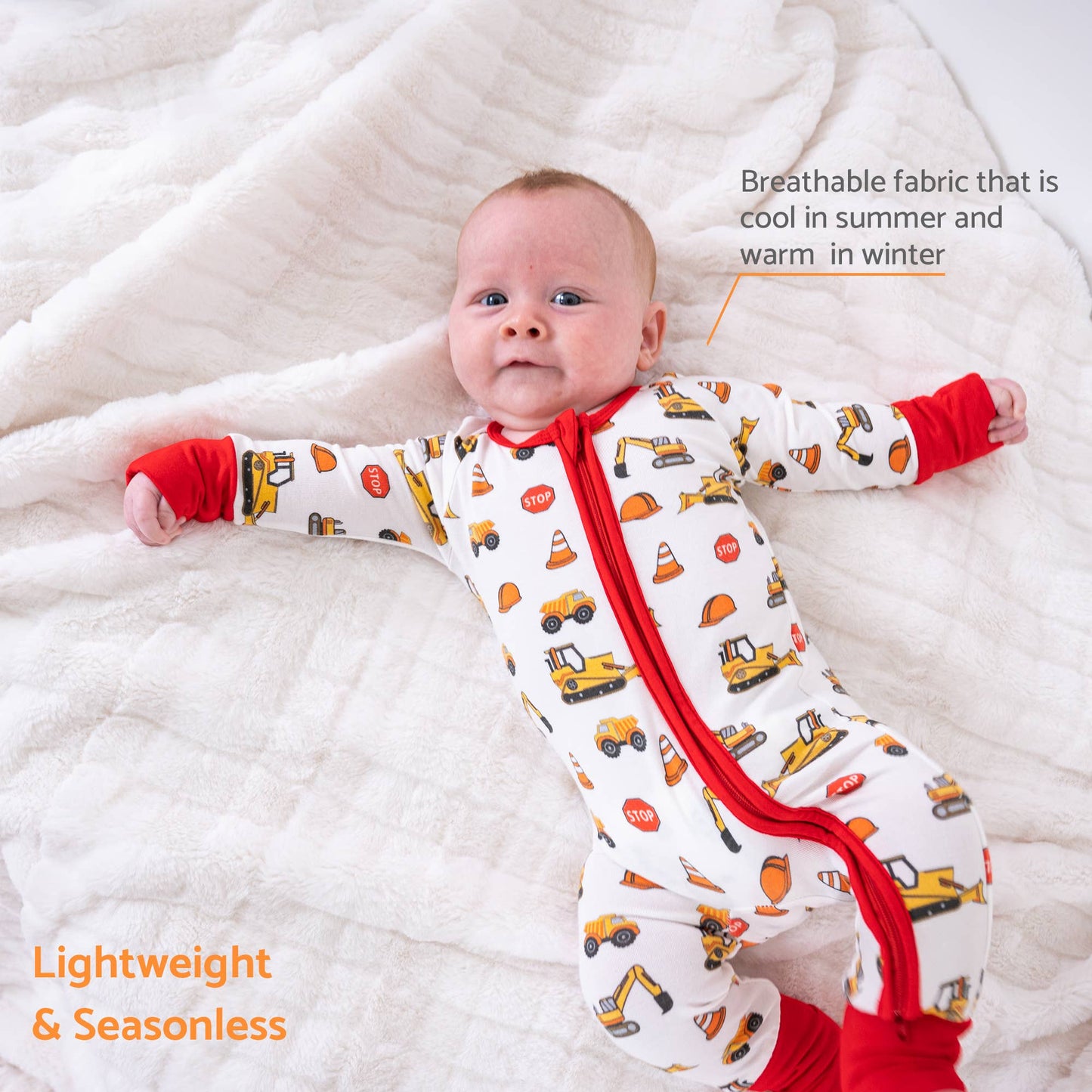 Bamboo Construction Zip Pjs