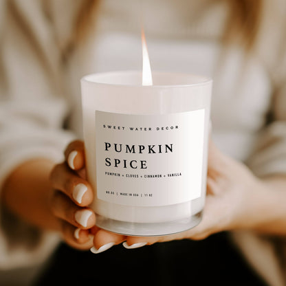 Pumpkin Spice 11 oz Soy Candle - Fall Decor & Gifts