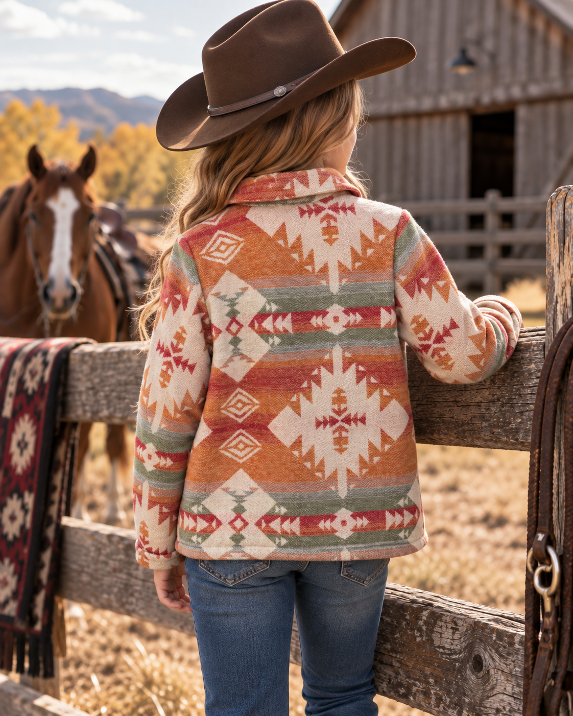 Girls’ Southwest Shacket