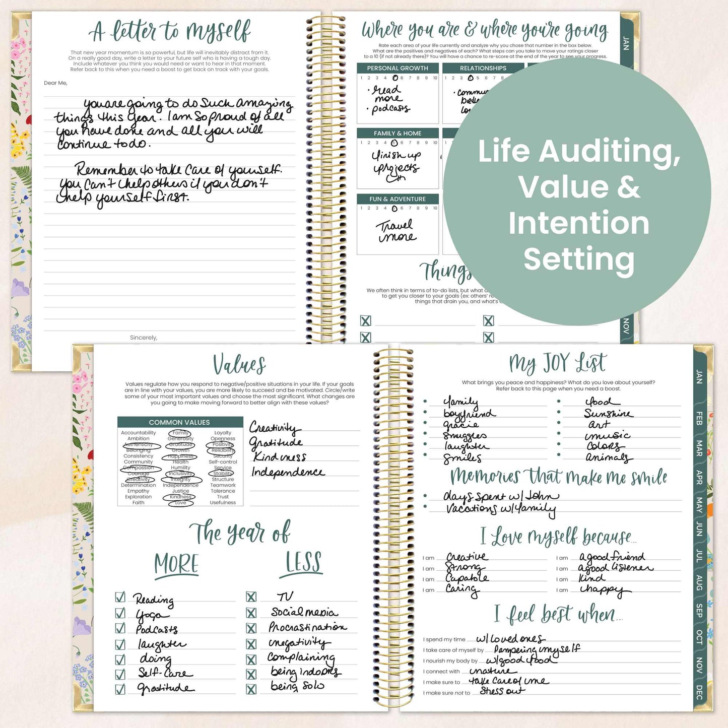 Green 2026/Floral 2026 Planner