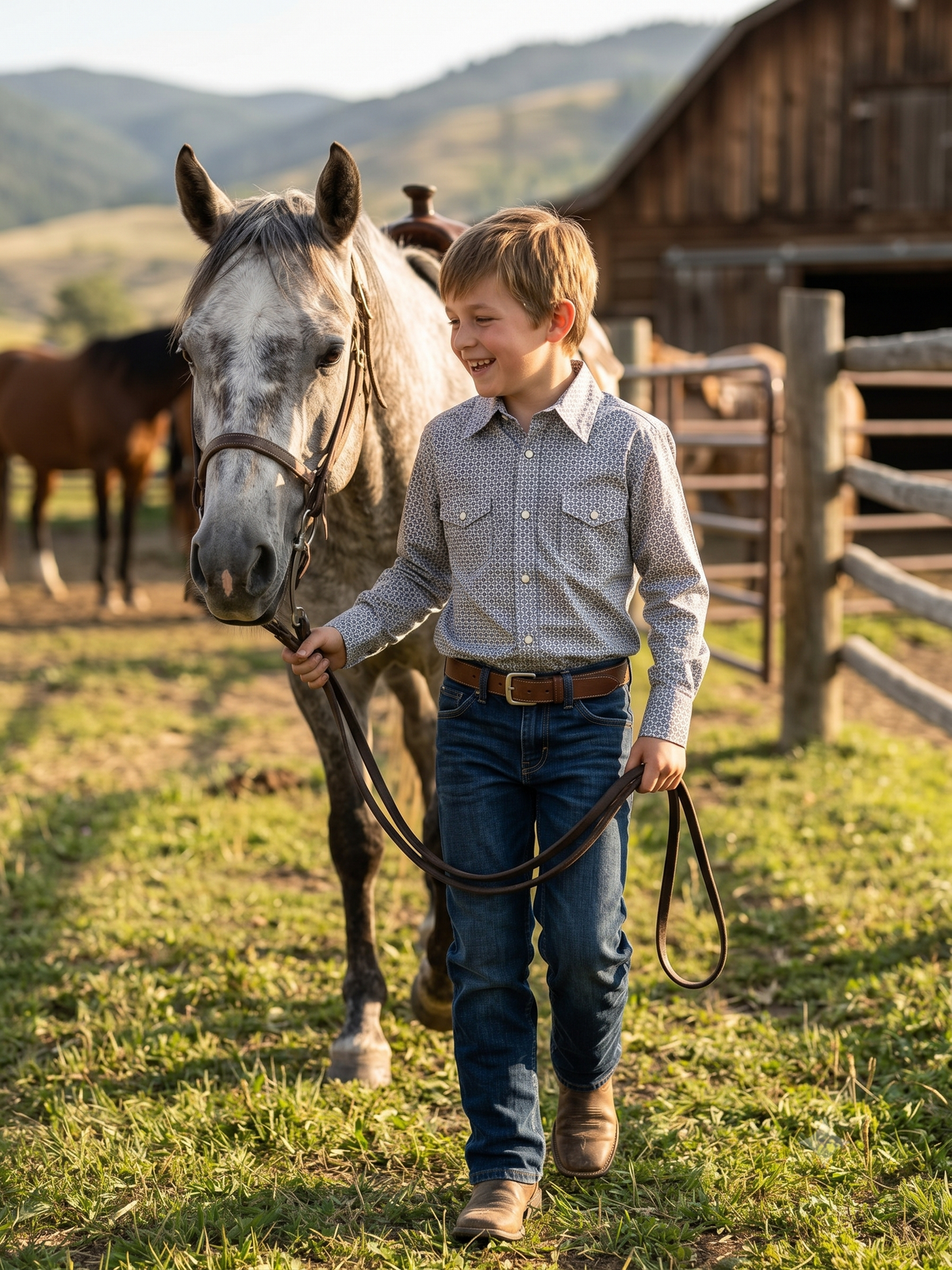Newt Boys Western Snap Shirt