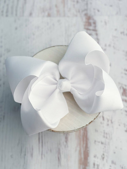 Texas Size Grosgrain Hair Bow - Alligator Clip - 6.5"