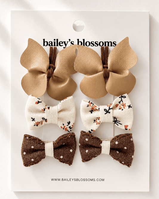 Brown Sugar 6-Piece Hair Clip Set