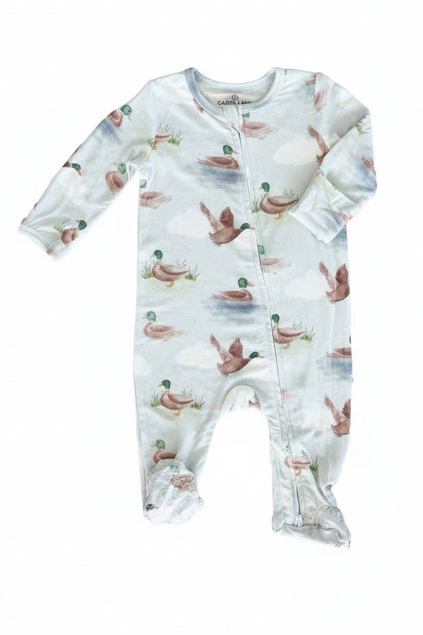 Little Duckling Zipper Footie