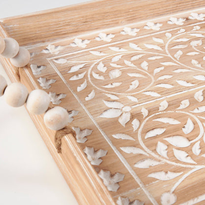 Wooden Floral Tray