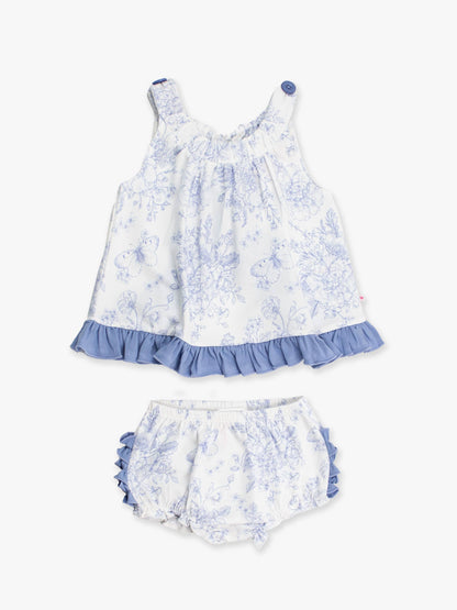 Periwinkle Butterfly Bloomer Set