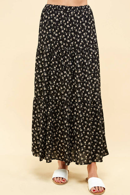 Three Layered Floral Skirt