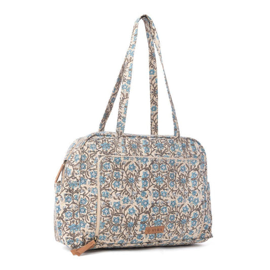Myra Sunnyfield Diaper Bag in Dusty Teal
