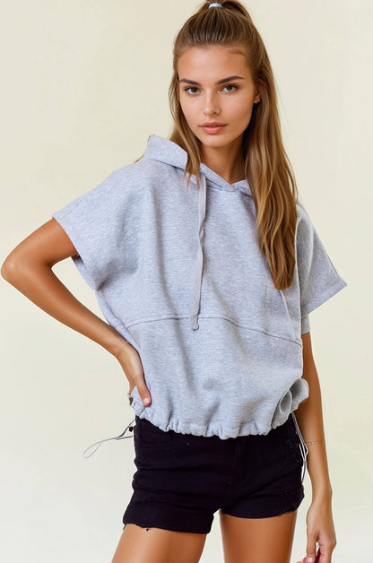 Sleeveless Crop Hoodie