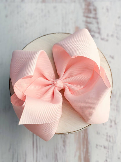 Texas Size Grosgrain Hair Bow - Alligator Clip - 6.5"
