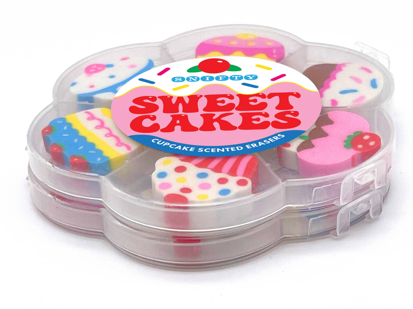 SWEET CAKES SCENTED ERASER - TUB of 12