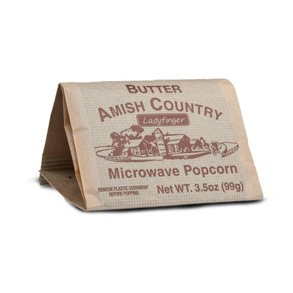 Amish Country 3pk Microwave Butter Ladyfinger Popcorn