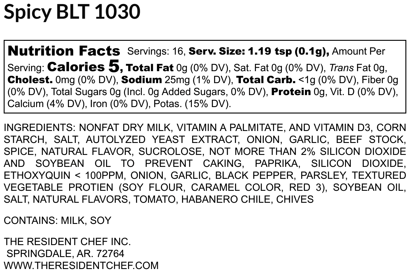 Spicy BLT Creamy Dip Mix