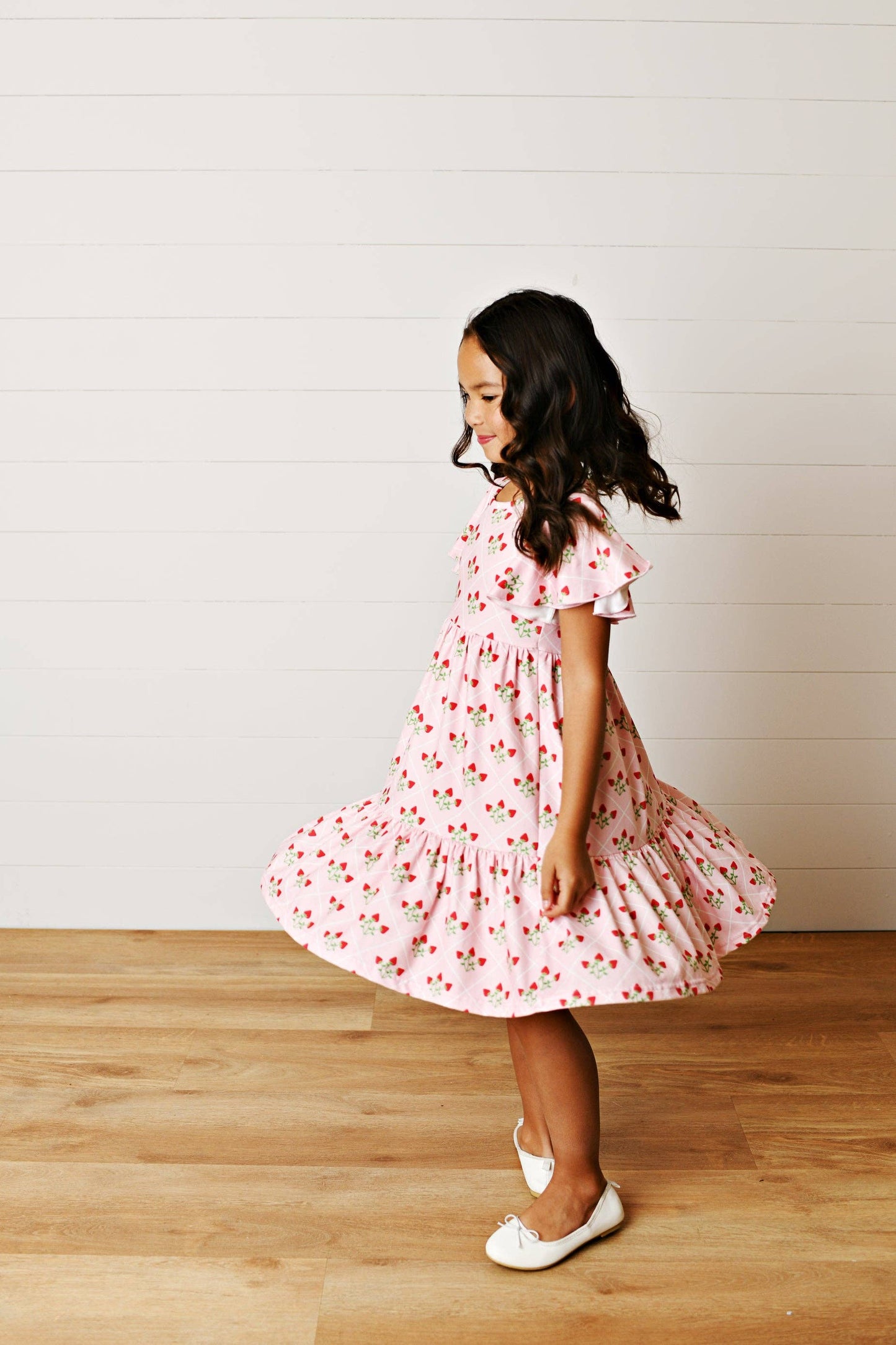 Emmy Strawberry Spring Dress