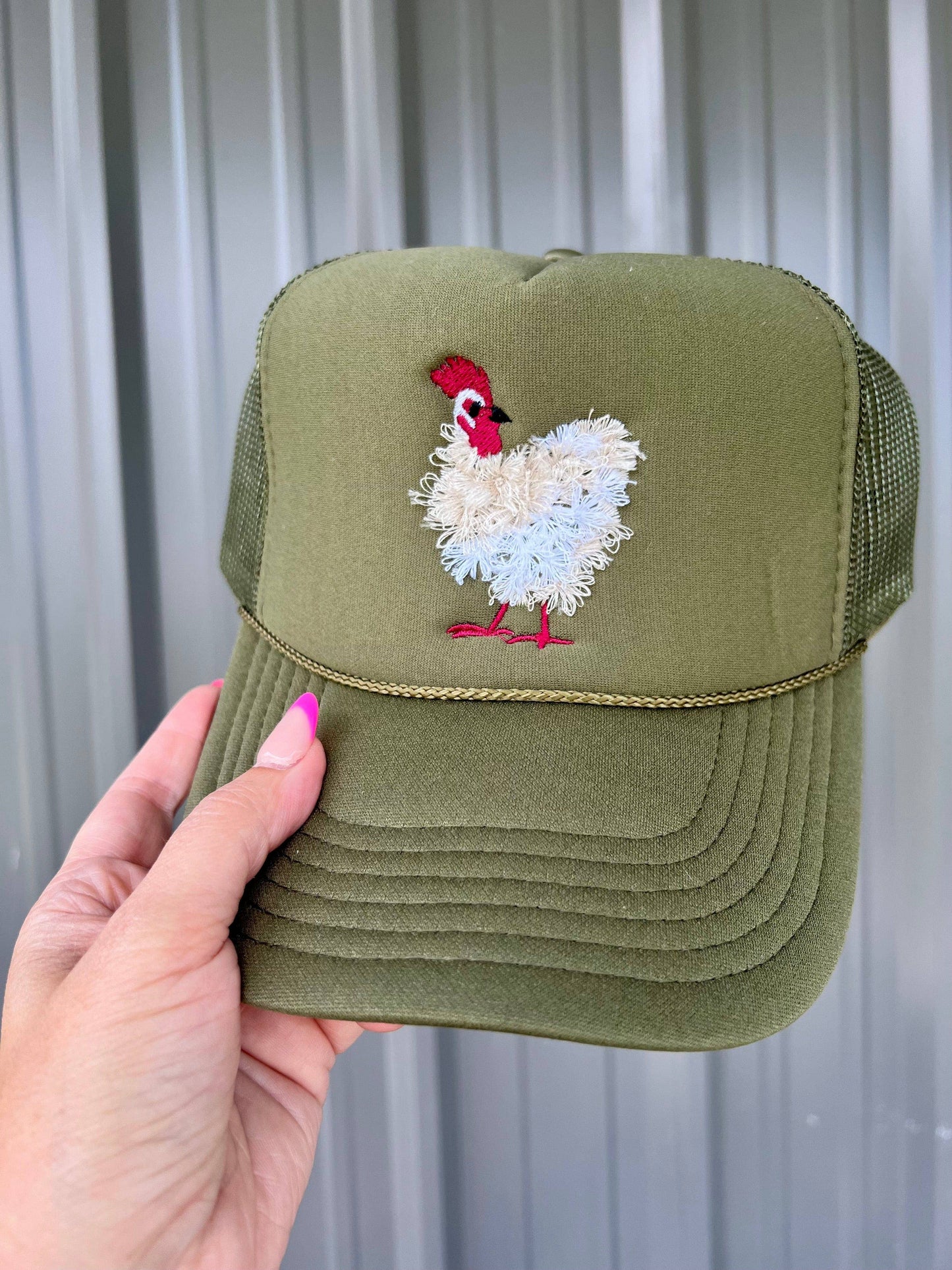 Chicken Embroidered Hat