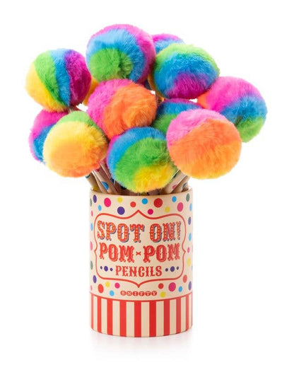 SPOT ON! POM POM PENCILS TUB OF 16