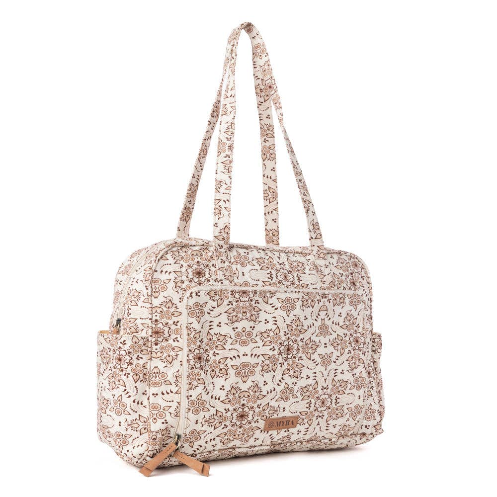 Myra Sunnyfield Diaper Bag in Mocha Beige