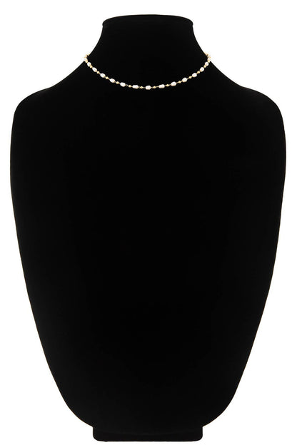 Bead & Rice Pearl Necklace