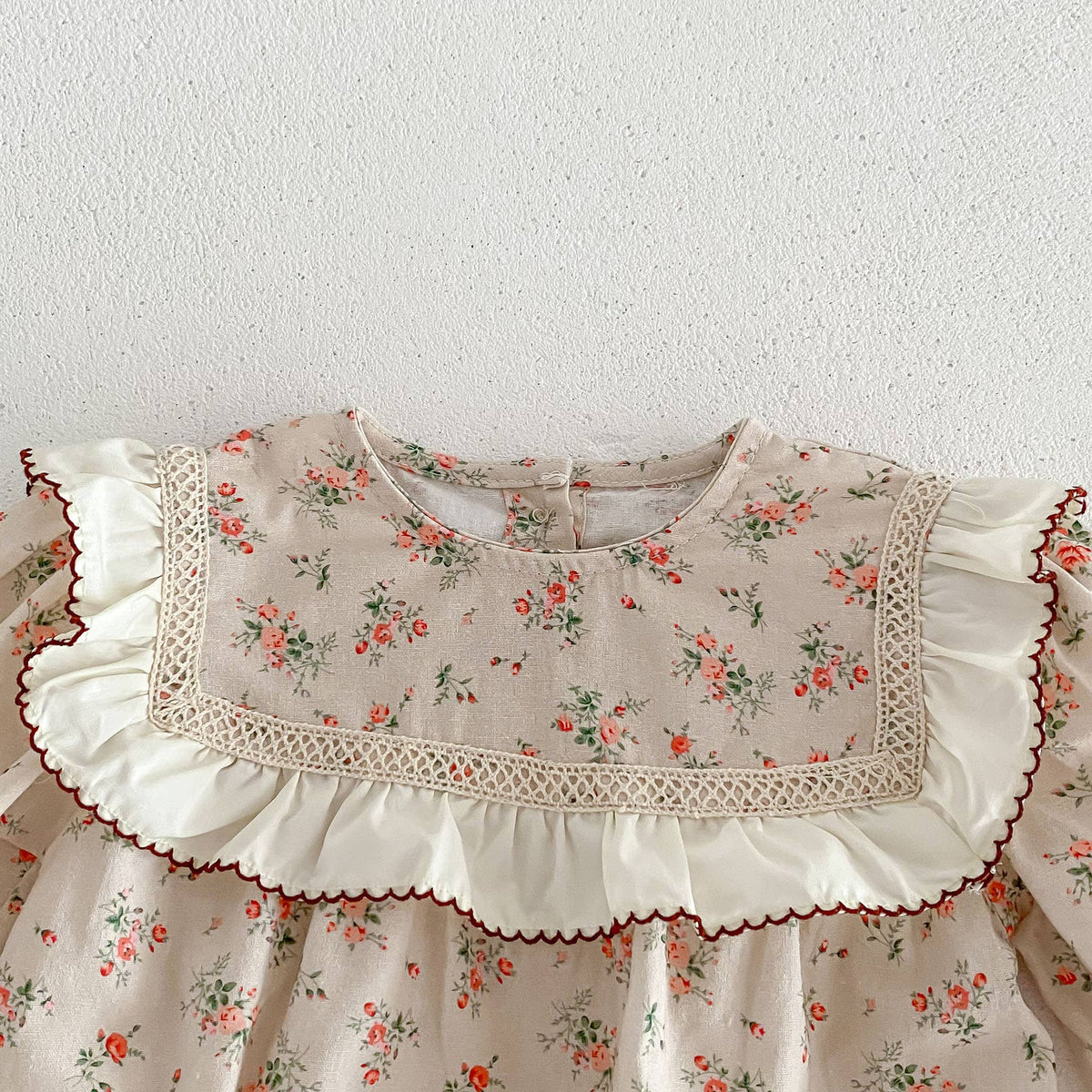 Vintage Floral Romper Set