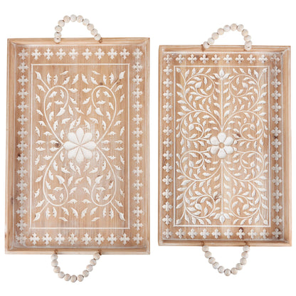 Wooden Floral Tray