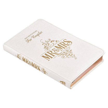 Mr. & Mrs. White Leather Devotional