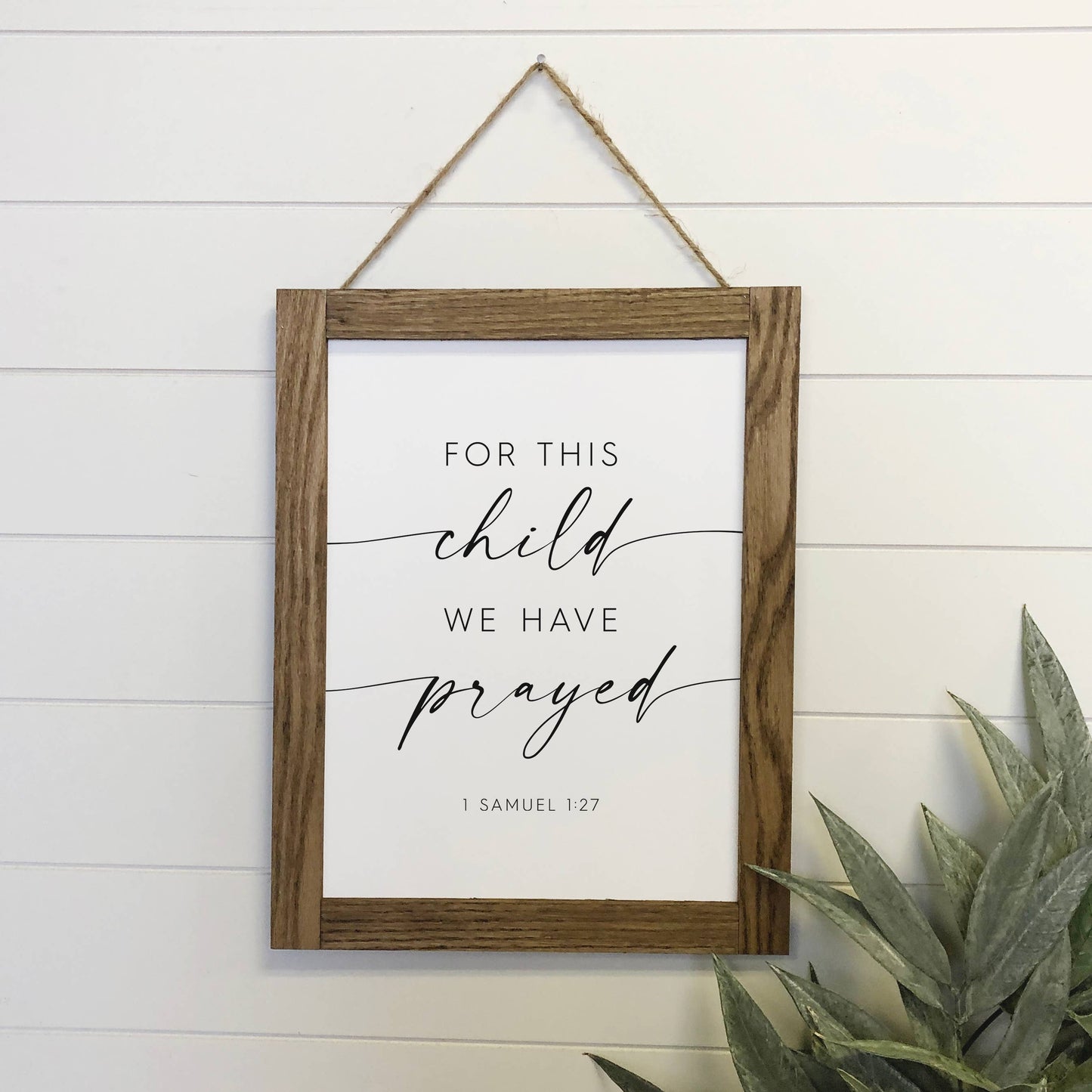 For This Child We Have Prayed Wall Art