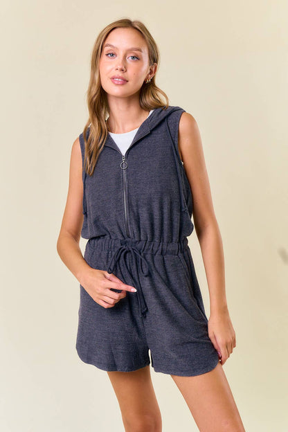 Terry Sleeveless Romper
