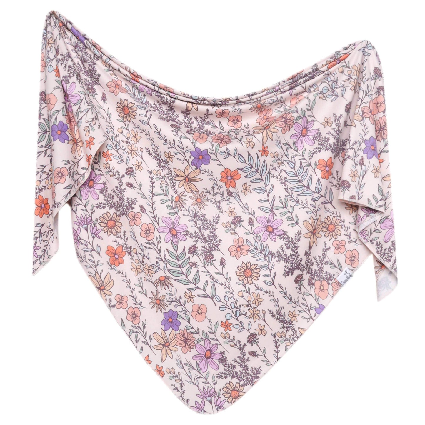 Knit Swaddle Blanket-Flora