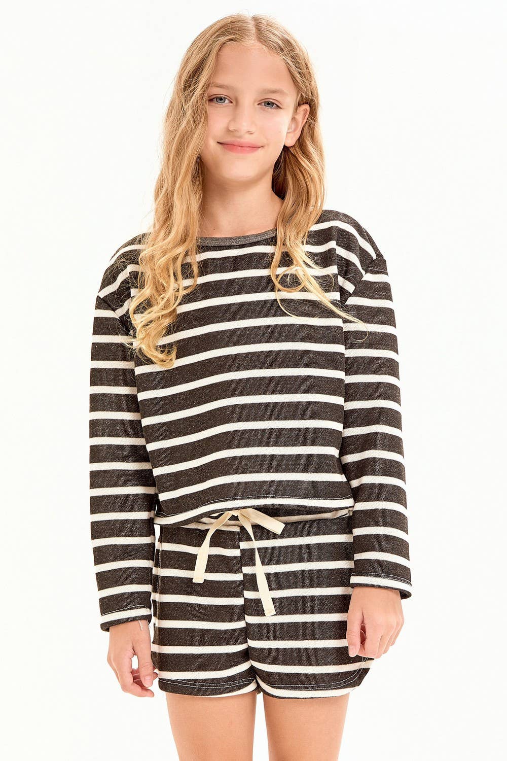 Stripe French Terry Knit Set