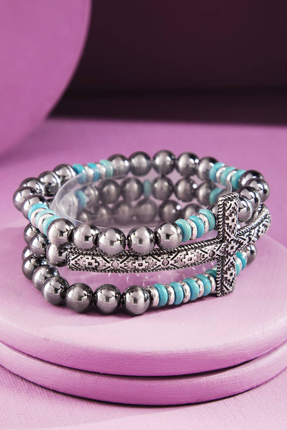 Western Navajo Aztek 3 Strand Bracelet
