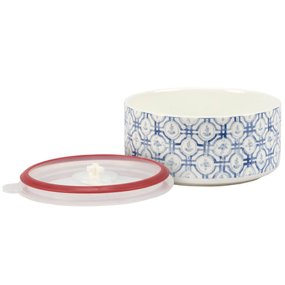 Blue Florals Server Set