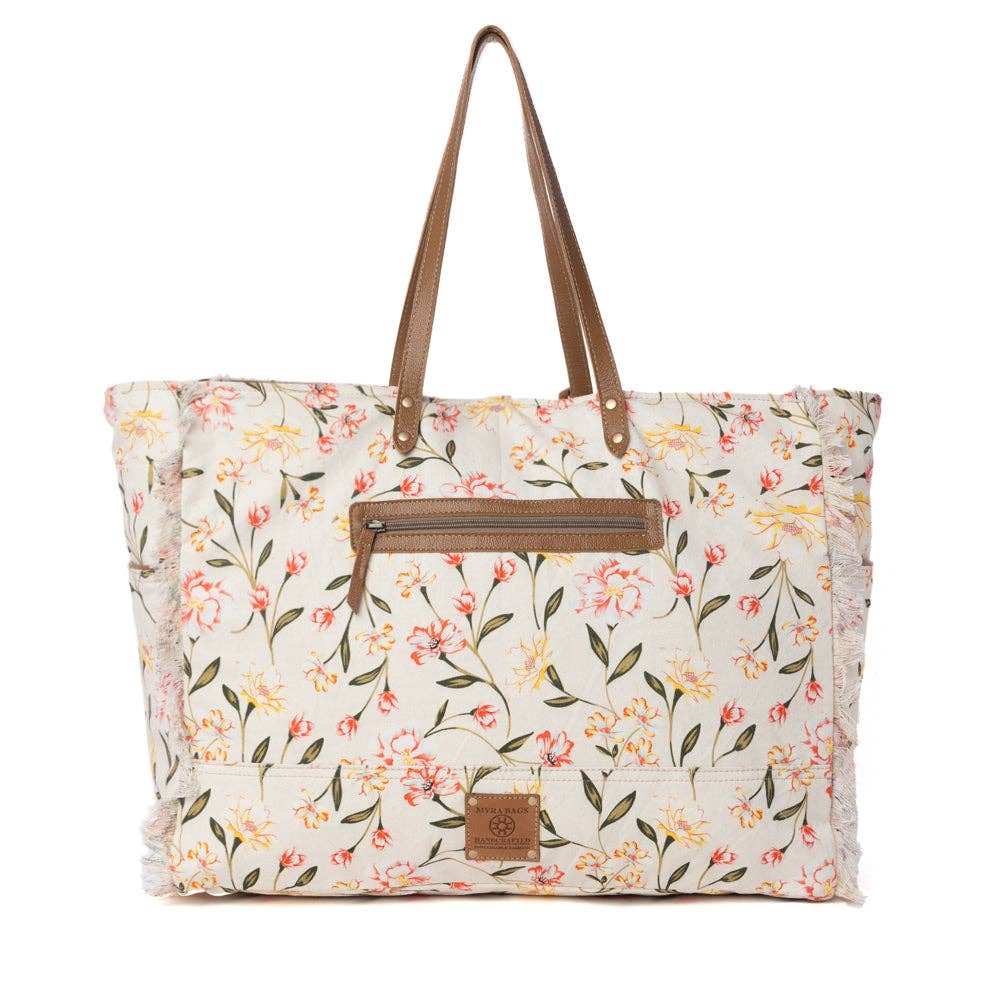 Myra Brookside Weekender Bag in Blush Cream