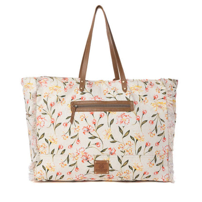 Myra Brookside Weekender Bag in Blush Cream
