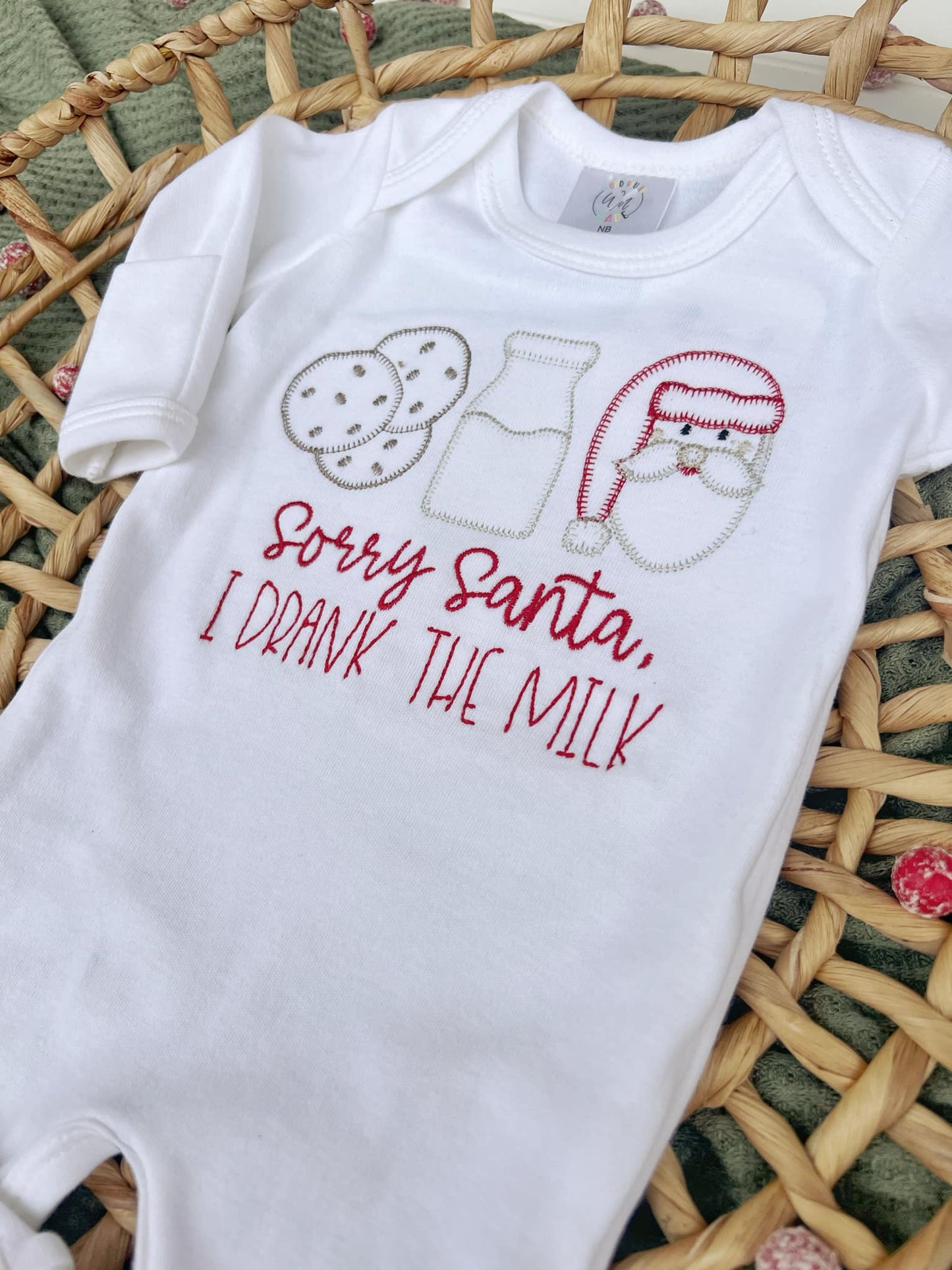 Sorry Santa I Drank All The Milk Christmas