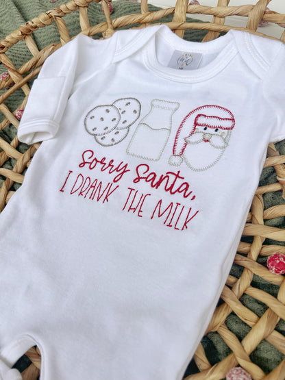 Sorry Santa I Drank All The Milk Christmas